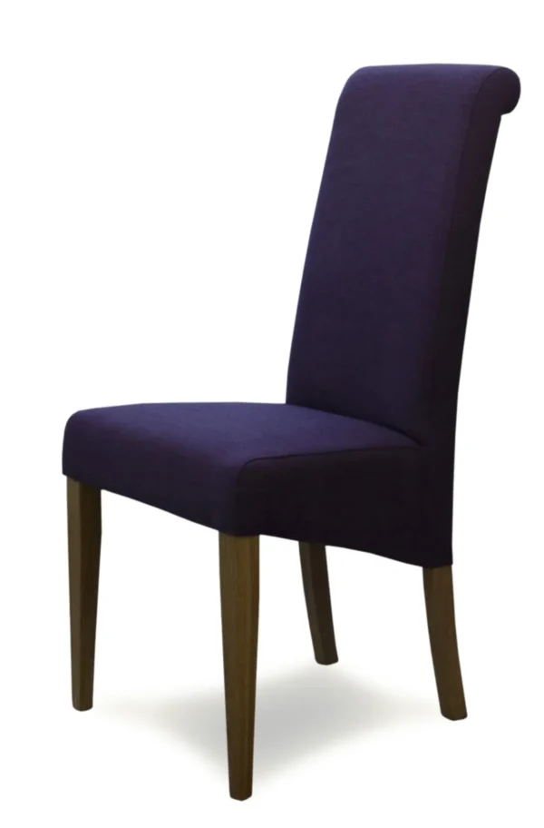Italia Purple Fabric Chair