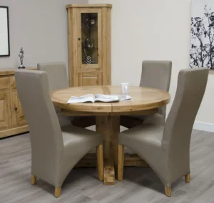 Deluxe Round Extending Table 1250+(1x550)