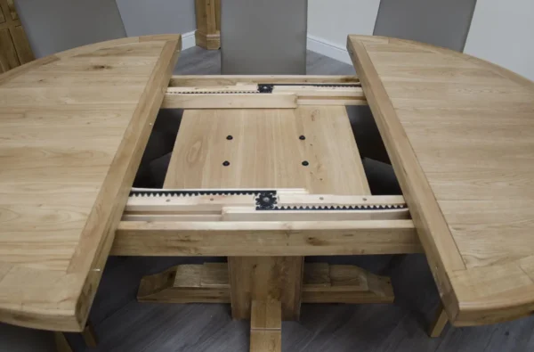 Deluxe Round Extending Table 1250+(1x550) - Image 5