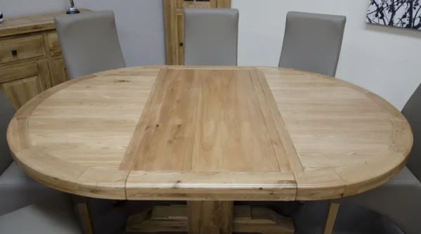 Deluxe Round Extending Table 1250+(1x550) - Image 4