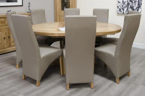 Deluxe Round Extending Table 1250+(1x550) - Image 2