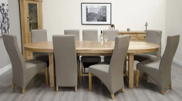 Deluxe Super Oval Extending Table 2100+(2x400)