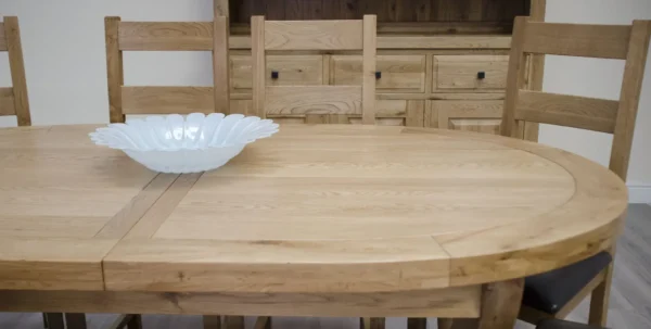 Deluxe X-leg Oval Extending Table - Image 5