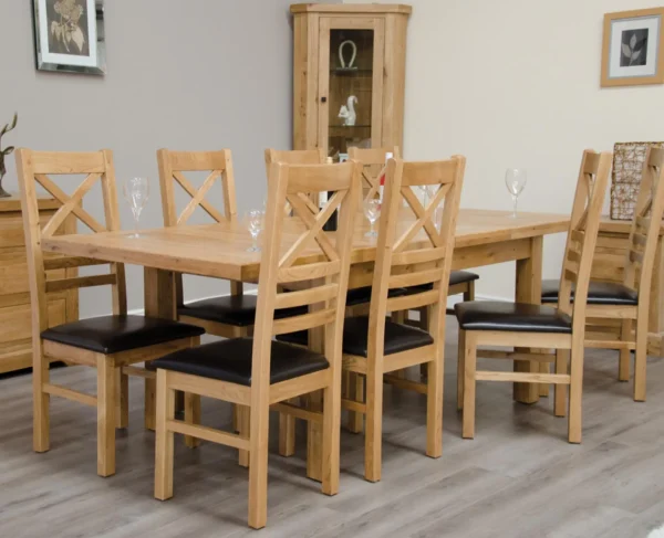 Deluxe Twin Leaf Extending Table 1500+(2x400) X 900 - Image 6