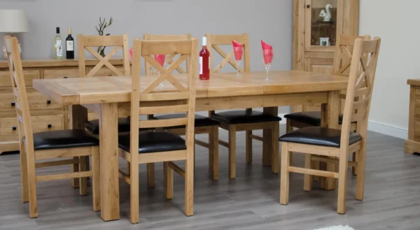 Deluxe Twin Leaf Extending Table 1800+(2x400) X 1000 - Image 9