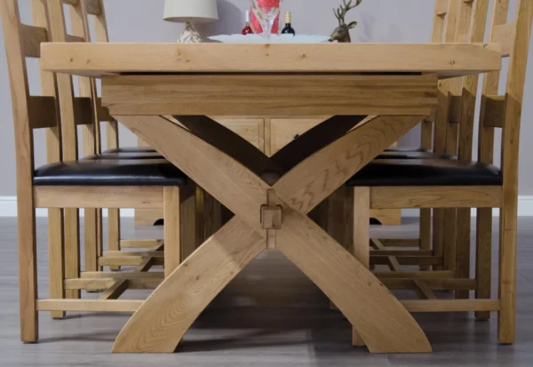 Deluxe X-LegTwin Leaf Ext Table 2000+(2x400) X 1000 - Image 9