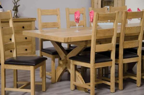 Deluxe X-LegTwin Leaf Ext Table 2000+(2x400) X 1000 - Image 4