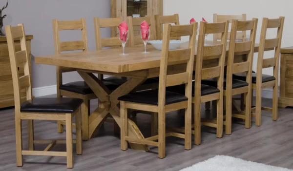 Deluxe X-LegTwin Leaf Ext Table 2000+(2x400) X 1000 - Image 5