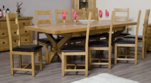 Deluxe X-LegTwin Leaf Ext Table 2000+(2x400) X 1000