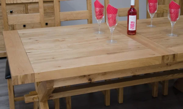 Deluxe X-LegTwin Leaf Ext Table 2000+(2x400) X 1000 - Image 8