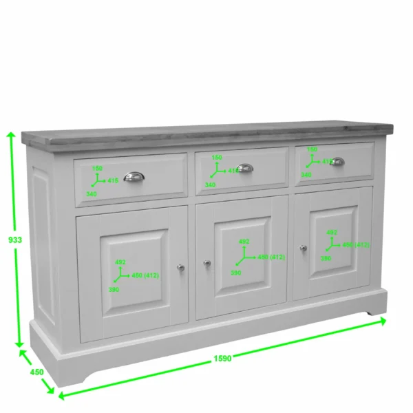 Painted Deluxe Large Sideboard - Image 5
