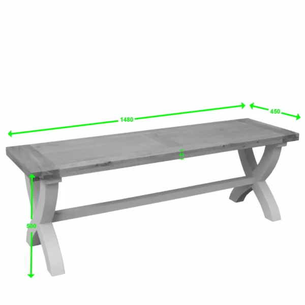 Painted Deluxe X bench - Image 6