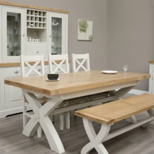 Painted Deluxe X-Leg table