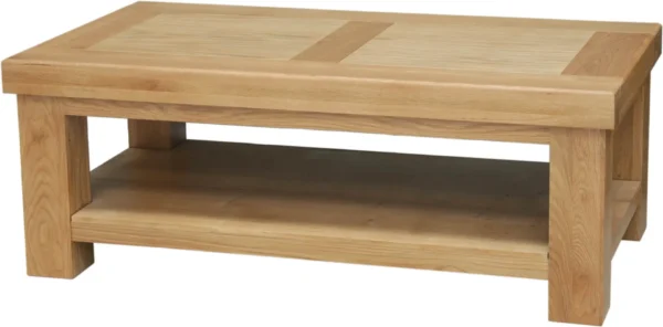 Bordeaux 4 x 2 Coffee Table with shelf - Image 3
