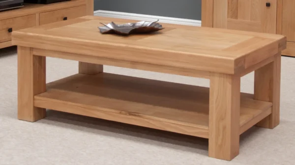 Bordeaux 4 x 2 Coffee Table with shelf - Image 2