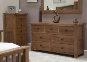 Rustic Oak 7 Drawer Multi Chest