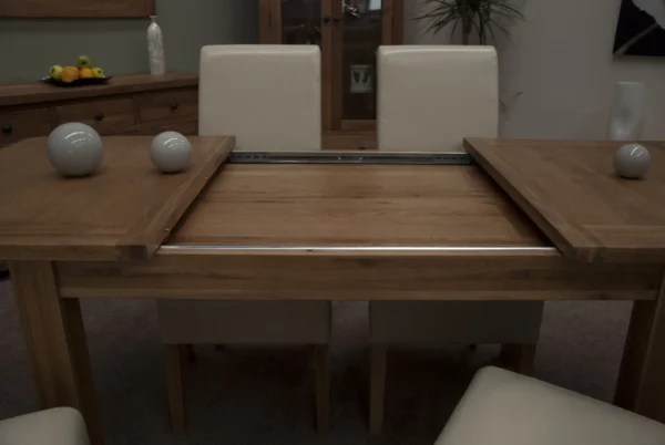 Rustic Oak Extending Dining Table
