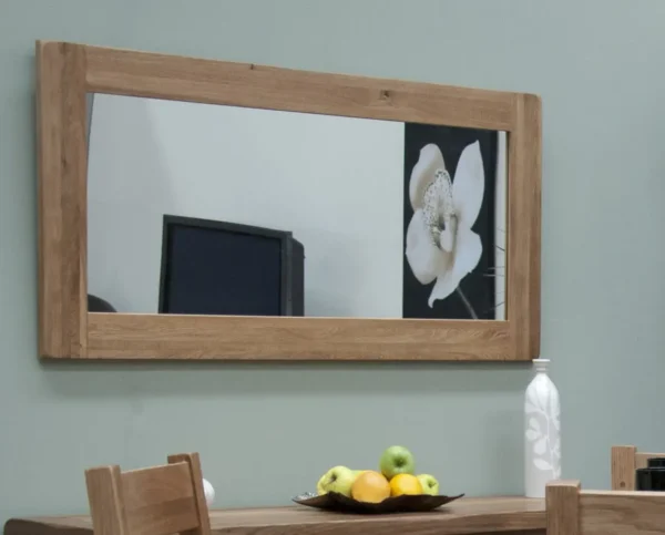 Rustic Oak Large Mirror