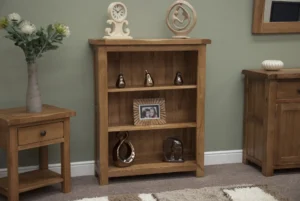 Rustic Oak Small Bookcase