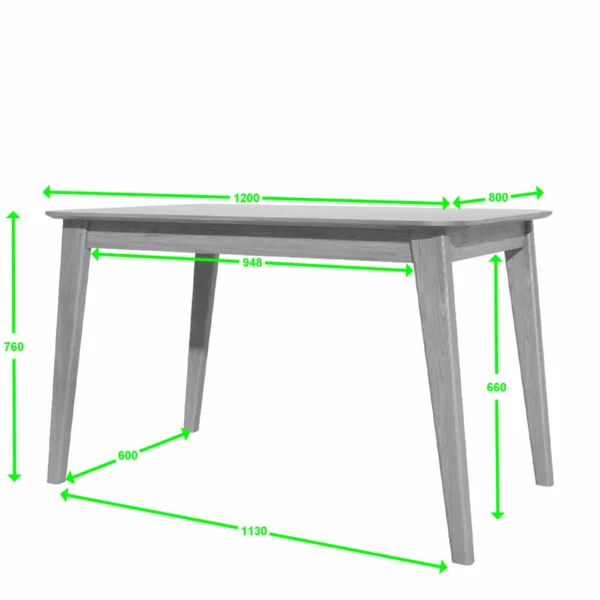 Scandic 1250 x 800 Table - Image 2