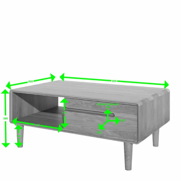Scandic 3 X 2 Coffee Table - Image 2