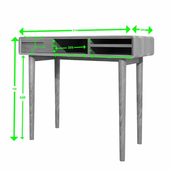 Scandic Small Computer Desk - Image 3