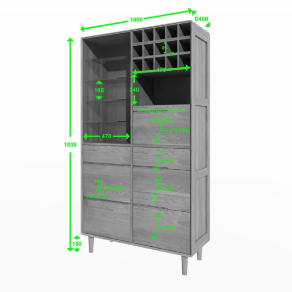 Scandic Drinks Cabinet - Image 2