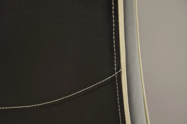 Wave Noir/Bone Contrast piping Dining Chair - Image 3