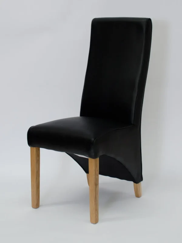 Wave Noir Dining Chair - MATT BONDED