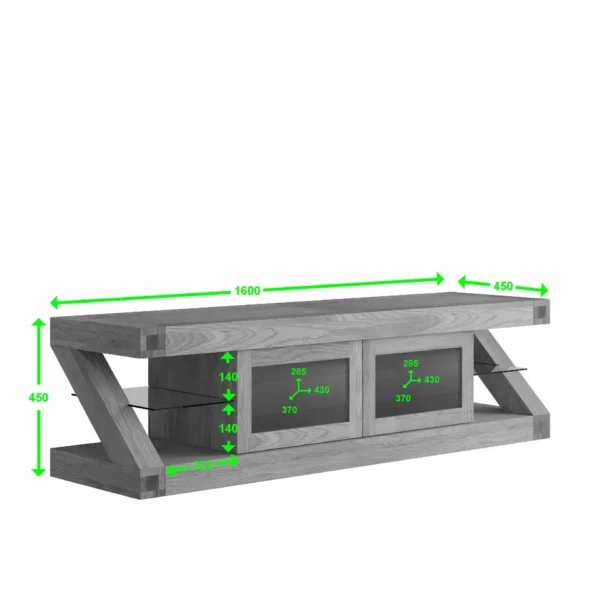 Z Glazed TV Unit - Image 2