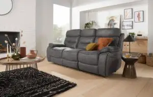 The Noah Range / Collection Light Grey Endurance Fabric Sofa