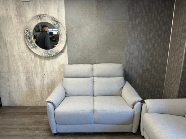 HTL Turin Fabric 2 & 2 Seater Sofa Set  In A BXS Silver - Grey Fabric - Image 2