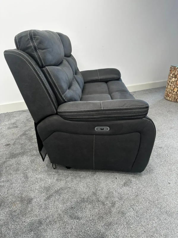 The Roman Dark Grey Endurance Fabric Sofa Range - Image 5