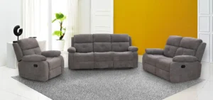 The Cindy Grey Fabric Manual Or Power Recliner Sofa Range / Collection * Special Price*