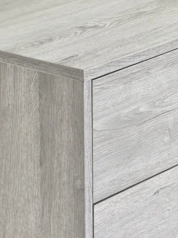 Bali 4 Drawer Chest - Grey Oak - Image 9