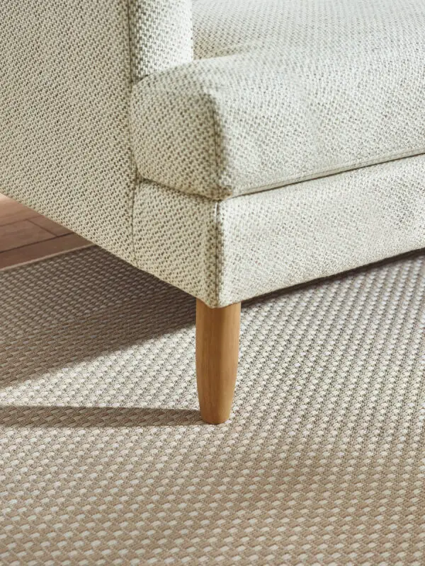 Daisy Beige Pearl Barley Upholstered Compact 2 Seater Sofa - Image 6