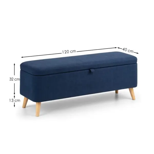 Astrid Blanket Box - Blue - Image 9