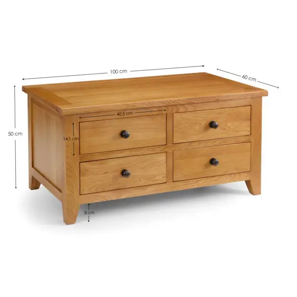 Astoria 4 Drawer Coffee Table - Image 9
