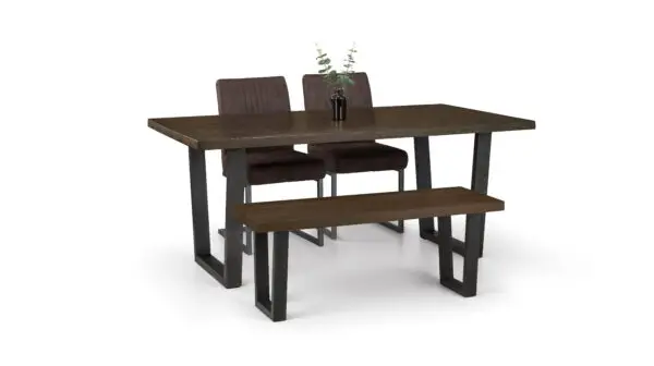 Brooklyn Dining Table - Dark Oak - Image 4