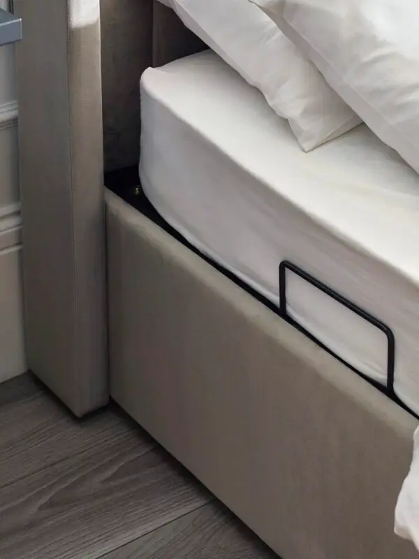 Clara Ottoman TV Bed 150cm - Light Grey - Image 21