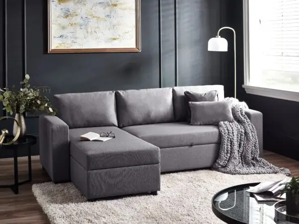 Angel Sofabed With Storage - Light Grey - Image 10