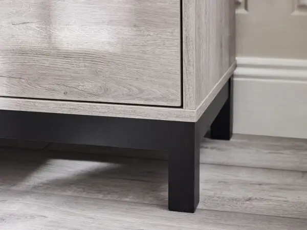 Bali 4 Drawer Chest - Grey Oak - Image 6
