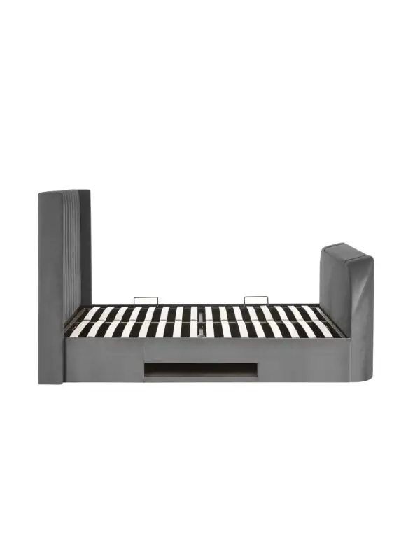 Clara Ottoman TV Bed 150cm - Dark Grey - Image 14
