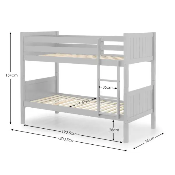 Bella Bunk Bed - Dove Grey - Image 11