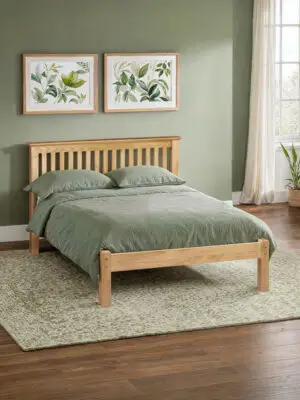 Barcelona Pine Low Footend 150cm King Bed