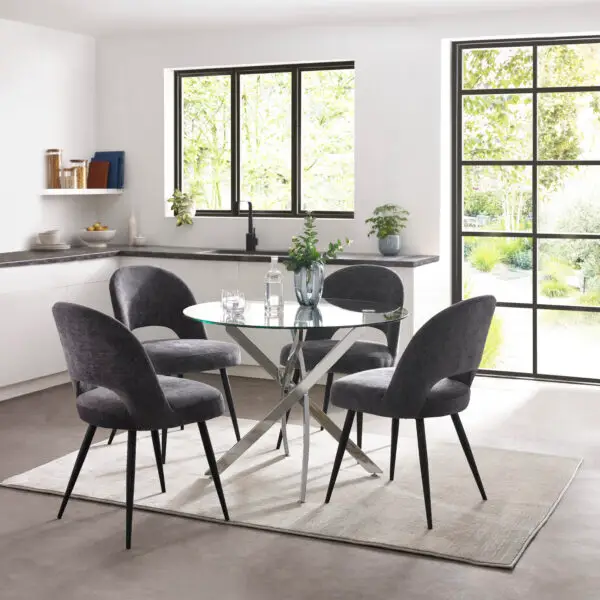 Anderson Round Glass Dining Table - Image 8