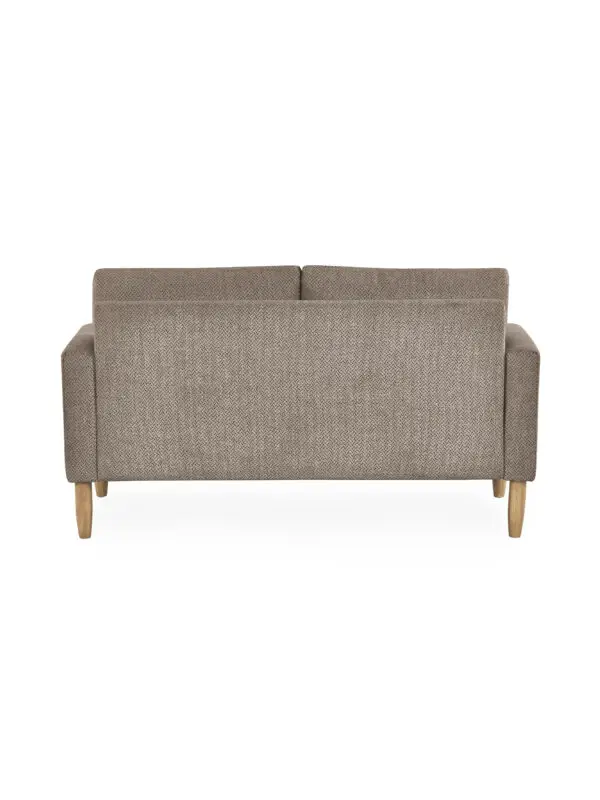 Daisy Coyote Grey Chenille Upholstered Compact 2 Seater Sofa - Image 4